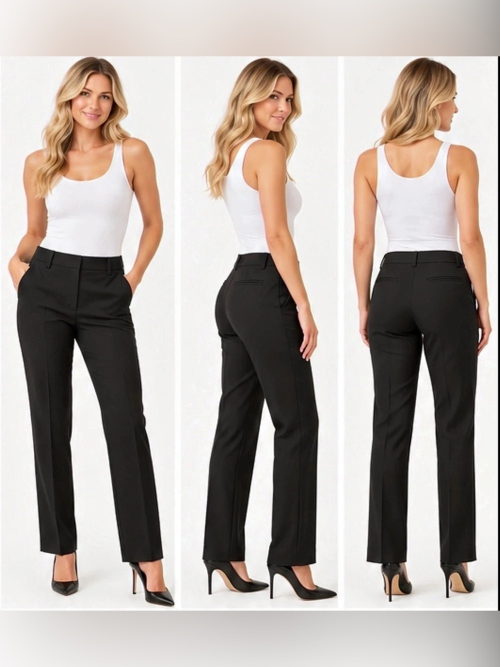 GUCCI Uniform Black 100% Wool Tailored Trousers – Size 36 – Made in Bulgaria